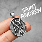 PENDRA Catholic Padre Pio Steel Necklace