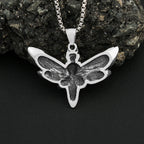 PENDRA Mothskull Stainless Steel Skull Moth Pendant