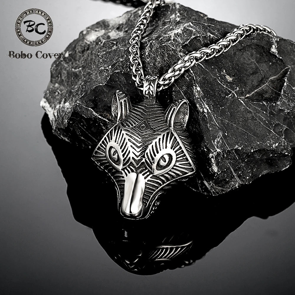 PENDRA Wolf Rune Celtic Necklace