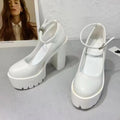 PENDRA White Nightclub Bar Shoes