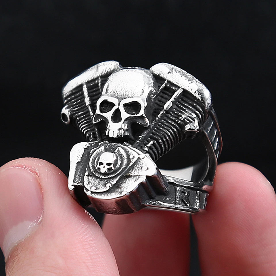 PENDRA Motorskull Steampunk Motorcycle Engine Pendant