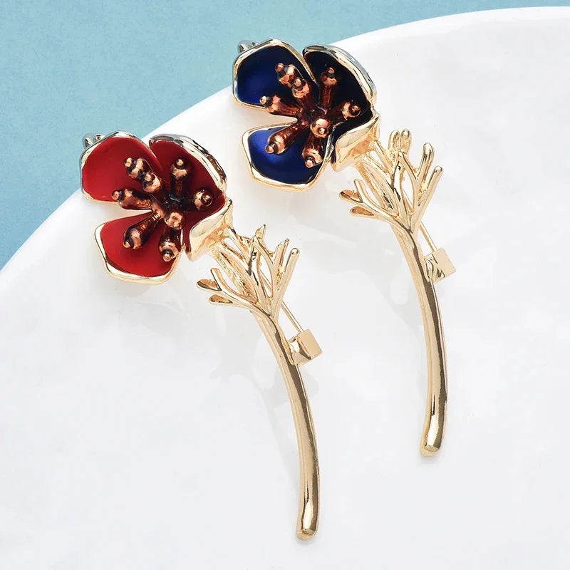 PENDRA Birdflora Bird and Flower Brooch