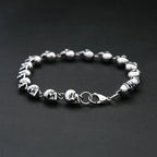 PENDRA Skullmark Stainless Steel Biker Bracelet