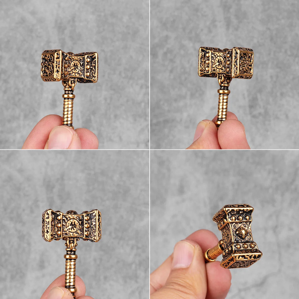 PENDRA Thor's Hammer Steel Necklace