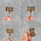 PENDRA Thor's Hammer Steel Necklace