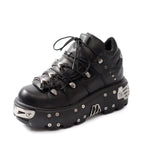 PENDRA Lace Platform Ankle Boots