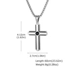 PENDRA Cross Enamel Pendant Necklace