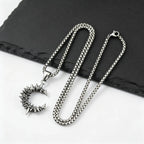 PENDRA Thorn Moon Pendant Necklace