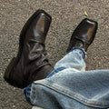PENDRA Leather Zipper Platform Boots
