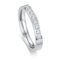 Silver Color Wedding Ring for Men Women,Never Fade Stainless Steel Engagement Ring,Stylish Couple Ring Gift