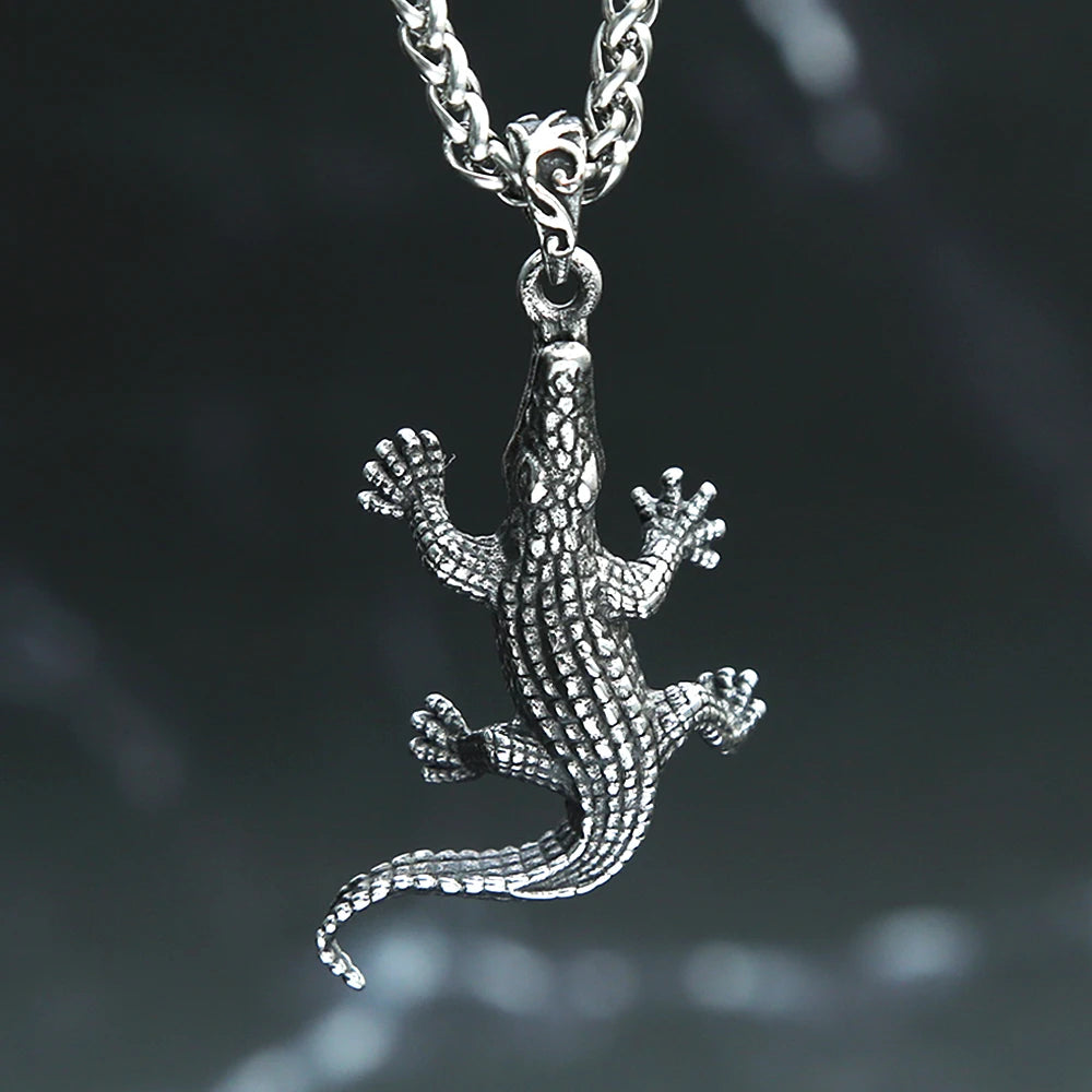 PENDRA Crocodilepunk Punk Crocodile Necklace