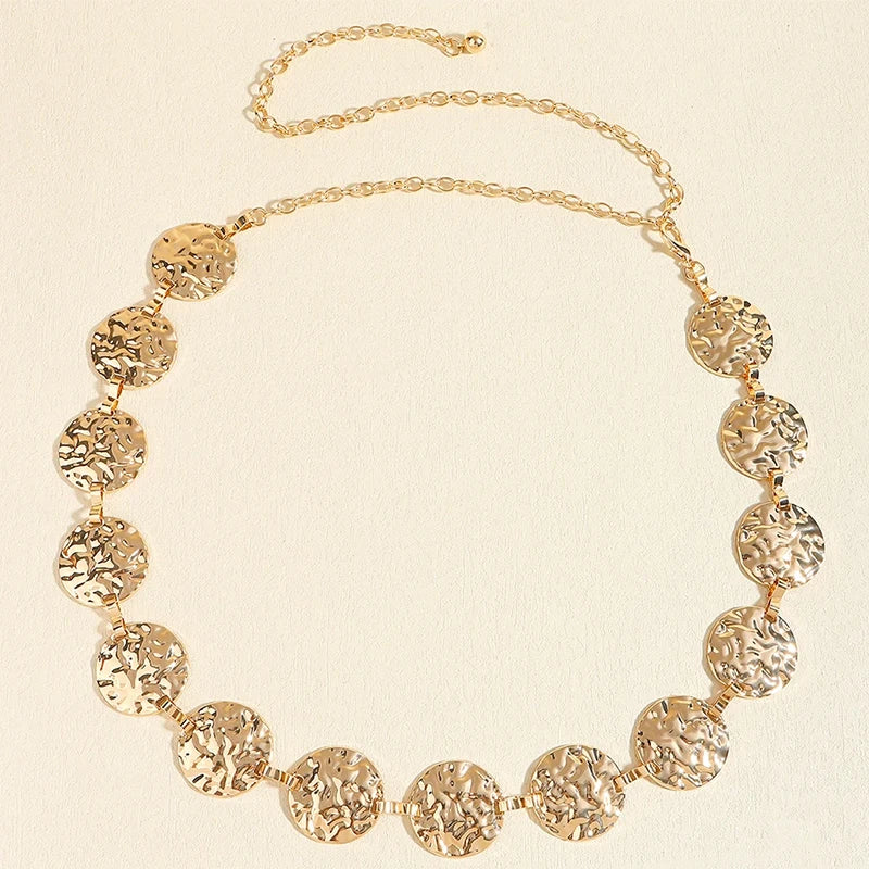 PENDRA Herayne Metal Gold Elegant Waist Chain Belt