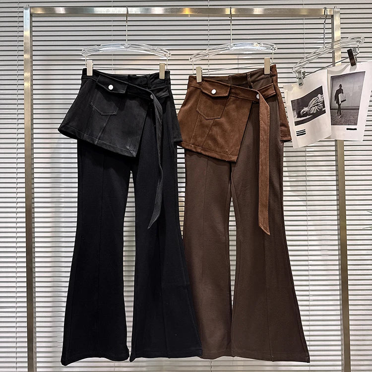 PENDRA Micro Flared Fake Two Pants