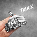 PENDRA Trucks Driver Rock Steel Necklace