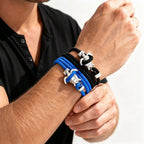 Unique Sea Turtle Rope Bracelets for Men,Multi Layer Braided Bracelet, Beach Surfer Jewelry Gift