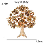 PENDRA Arboris Crystal Tree Brooch