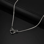 Men's Chain Necklace,Stainless Steel Cuban Chain Figaro Chain Collar,Classic Basic Gold Black Silver Color Chain