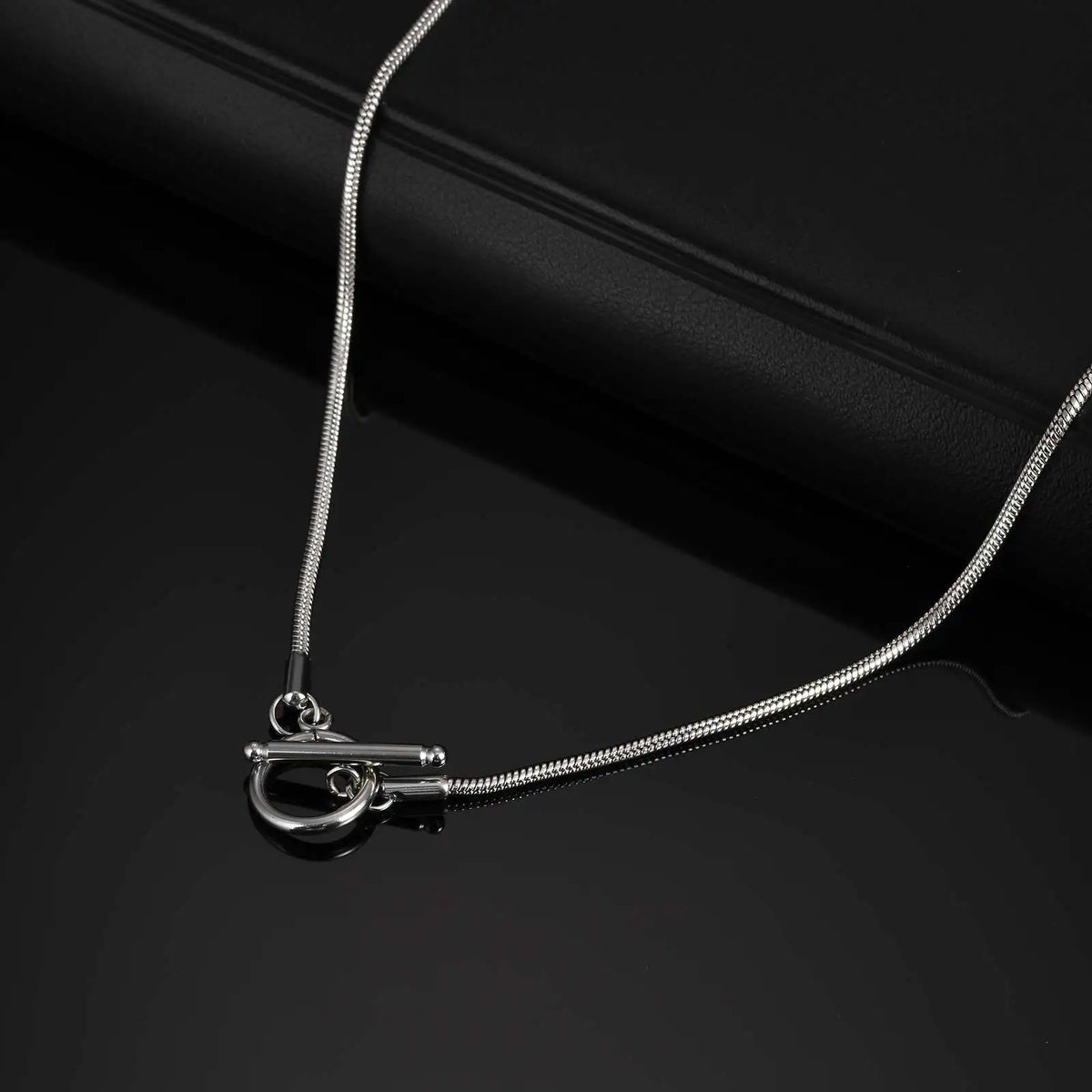 Men's Chain Necklace,Stainless Steel Cuban Chain Figaro Chain Collar,Classic Basic Gold Black Silver Color Chain