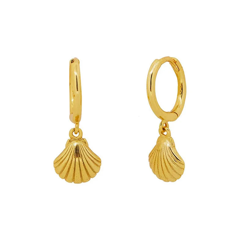 VENTFILLE 925 Sterling Silver  Starfish Hoop Earring for Women New Personality Trendy Starfish Earrings