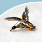 PENDRA Seabreeze Enamel Duck Brooch