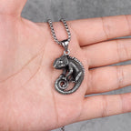 PENDRA Chameleon Lizard Animal Steel Necklace