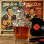 Novelty Human Bust Whiskey Decanter Glass Liquor Bottle for Scotch Whiskey Bar Home Decoration Ornament
