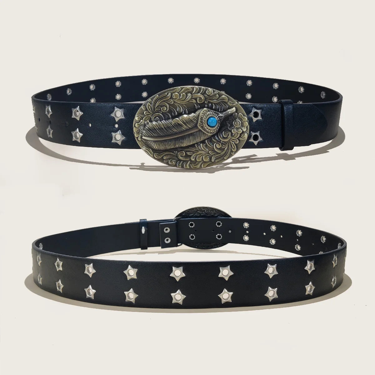 PENDRA Koraara Leather Western Luxury Belt