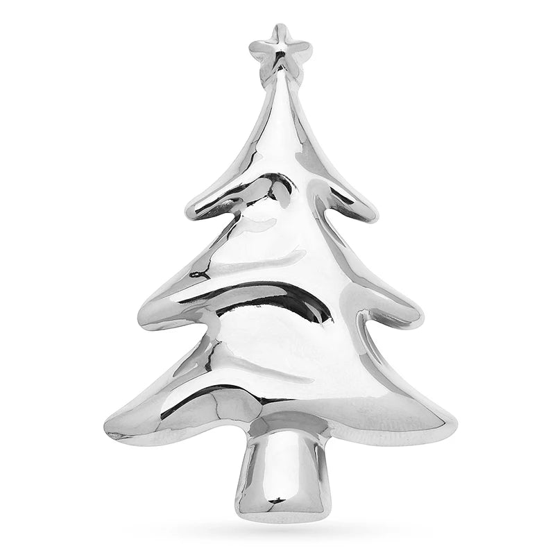 PENDRA Noelina Stainless Steel Classic Christmas Tree Brooch