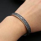 Classic Retro Fashion Silver Color Flower Bracelets For Men Women Stainless Steel Ethnic Style Lotus Leaf Bracelet Party Jewelry