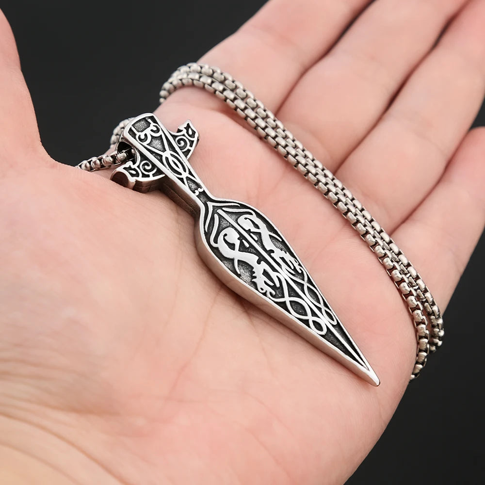 PENDRA Vikingblade Stainless Steel Viking Sword Pendant