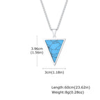 PENDRA Triangle Stone Pendant Necklace