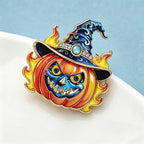 PENDRA Witchlight Pumpkin Lantern Brooch