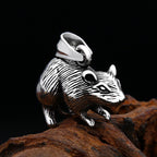 PENDRA Ratshade Gothic Mouse Rat Pendant Necklace