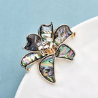 PENDRA Shellia 2-Color Shell Flower Brooch