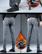 PENDRA Velvet Straight Brushed Trousers
