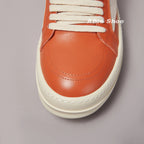 PENDRA Orange Cow Orange Cow-Leather Low-Top Platform Sneakers