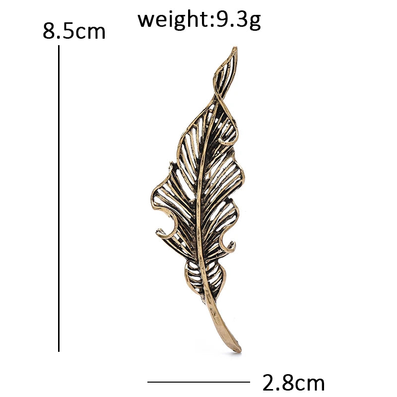 PENDRA Folia Vintage Leaf Brooch