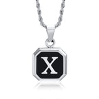 PENDRA Square Twisted Pendant Necklace