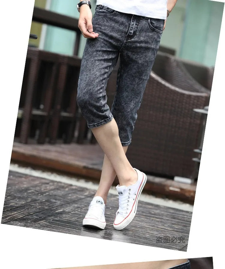 PENDRA Grey Slim Capric Jeans