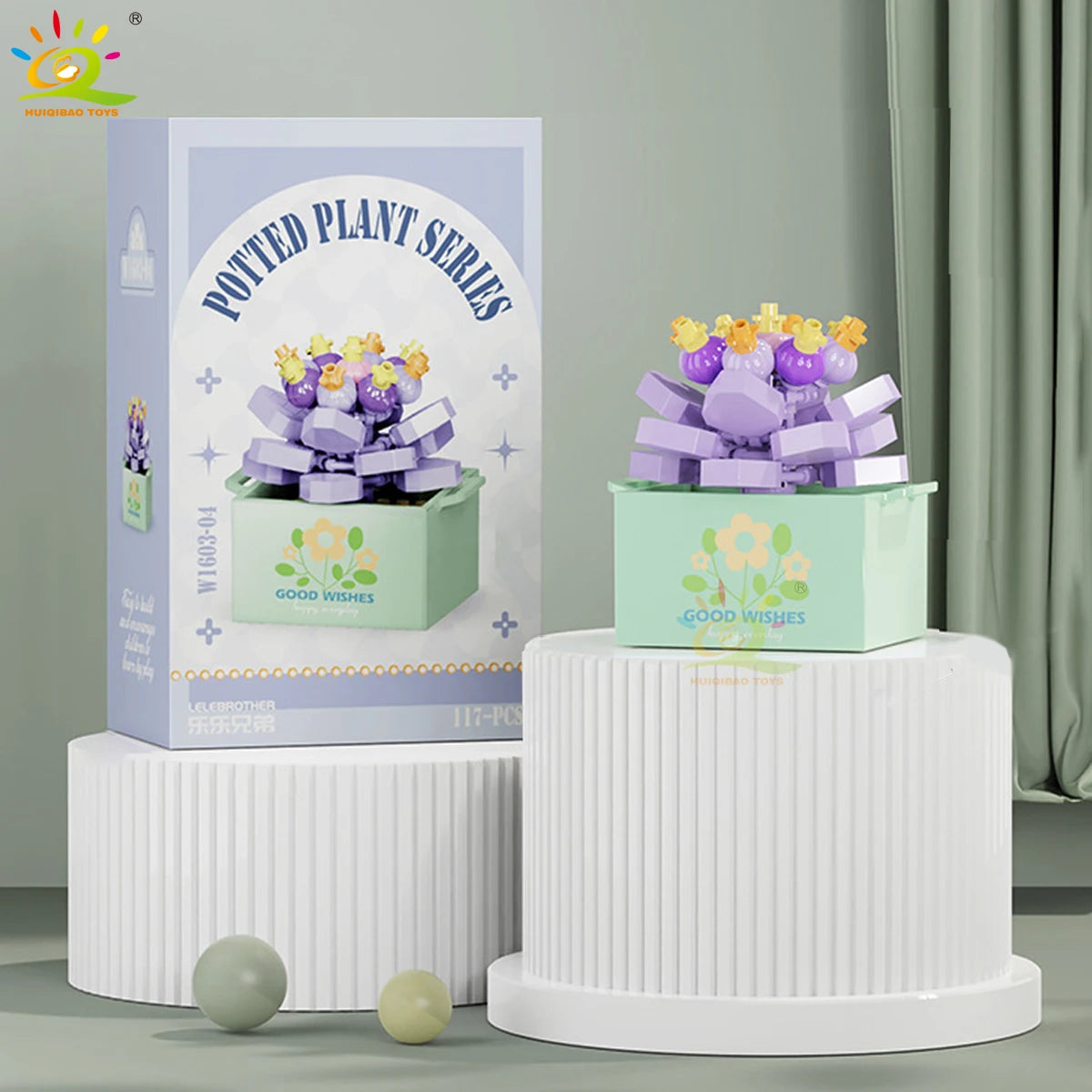 PENDRA Succulent Potted Floral Building Set
