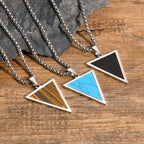 PENDRA Triangle Stone Pendant Necklace