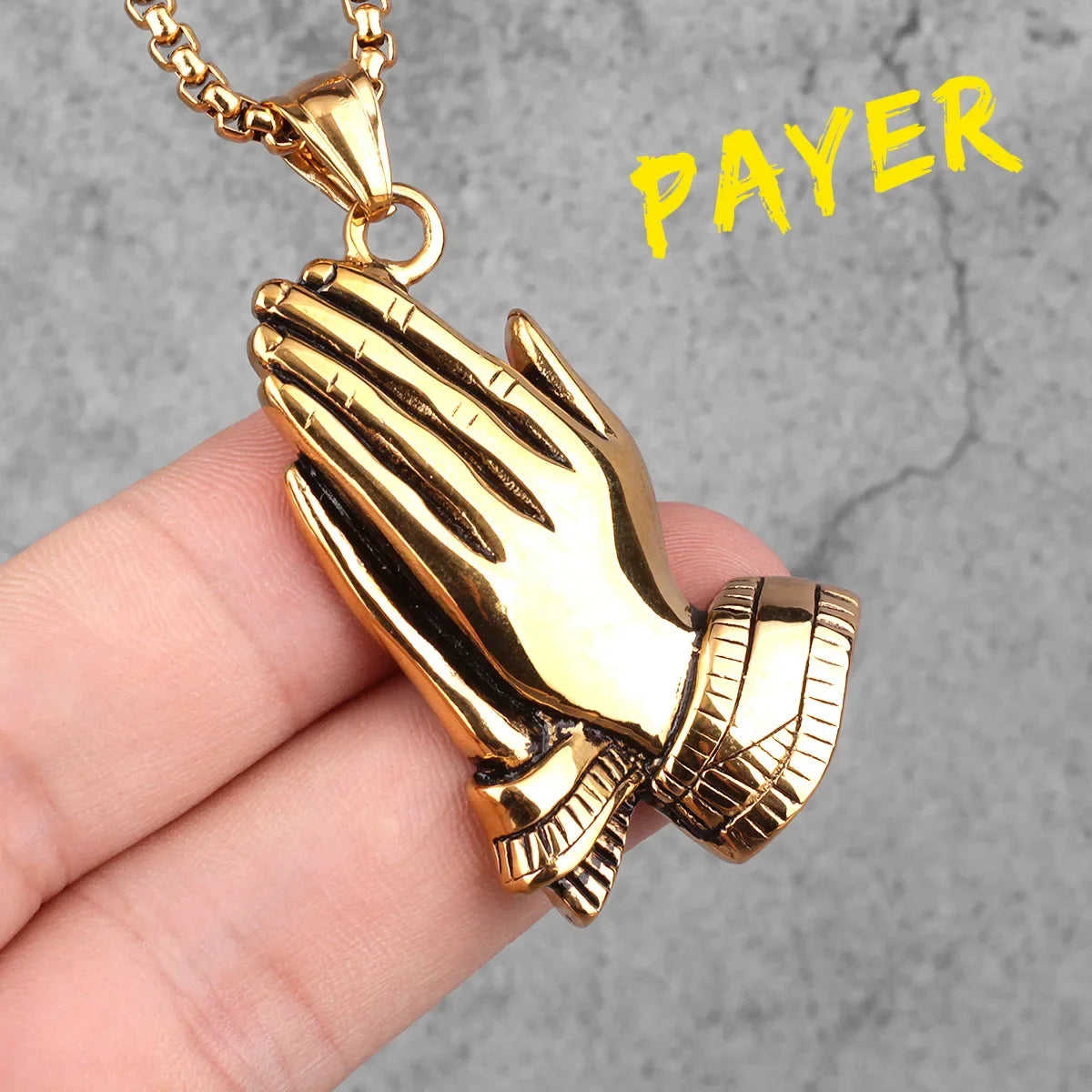 PENDRA Jesus Angel Cross Steel Necklace