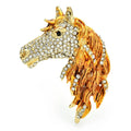 PENDRA Big Horse Head Brooch