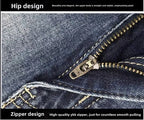 Spring Autumn 2025 Man Luxury Clothing Retro Embossed Denim Jeans for Men High-End Washed Fashion Man Designer Skinny Jeans