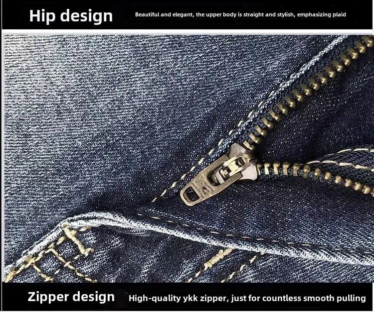 Spring Autumn 2025 Man Luxury Clothing Retro Embossed Denim Jeans for Men High-End Washed Fashion Man Designer Skinny Jeans