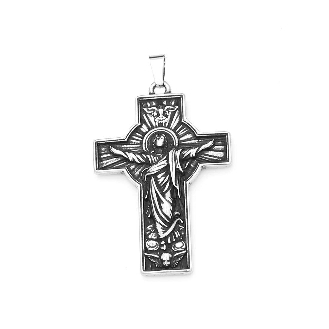 PENDRA Jesuscross 316L Stainless Steel Cross Pendant
