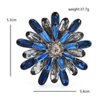 PENDRA Daisyelle Crystal Daisy Flower Brooch