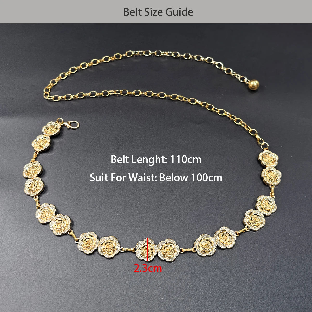 PENDRA Miraene Gemstone Minimal Waist Chain Belt