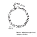 PENDRA Cuban Silver Link Bracelet