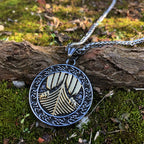 PENDRA Celtic Knot Rune Viking Necklace